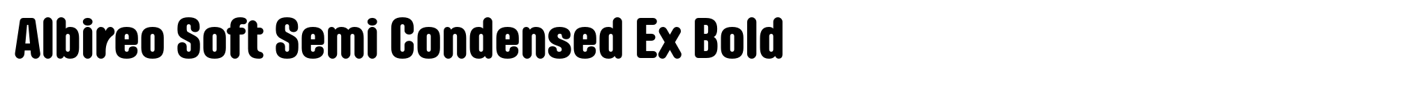 Albireo Soft Semi Condensed Ex Bold image